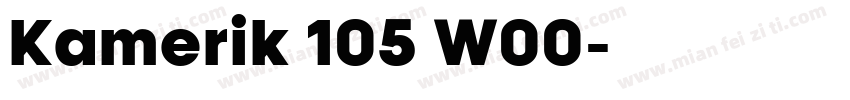 Kamerik 105 W00字体转换